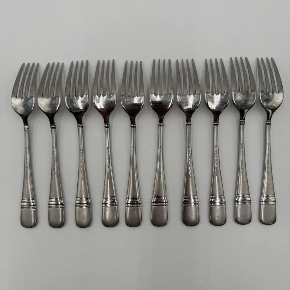 Heirloom‎ by Oneida Salad Fork Set of 10 Pieces Stainless Flatware 18/10